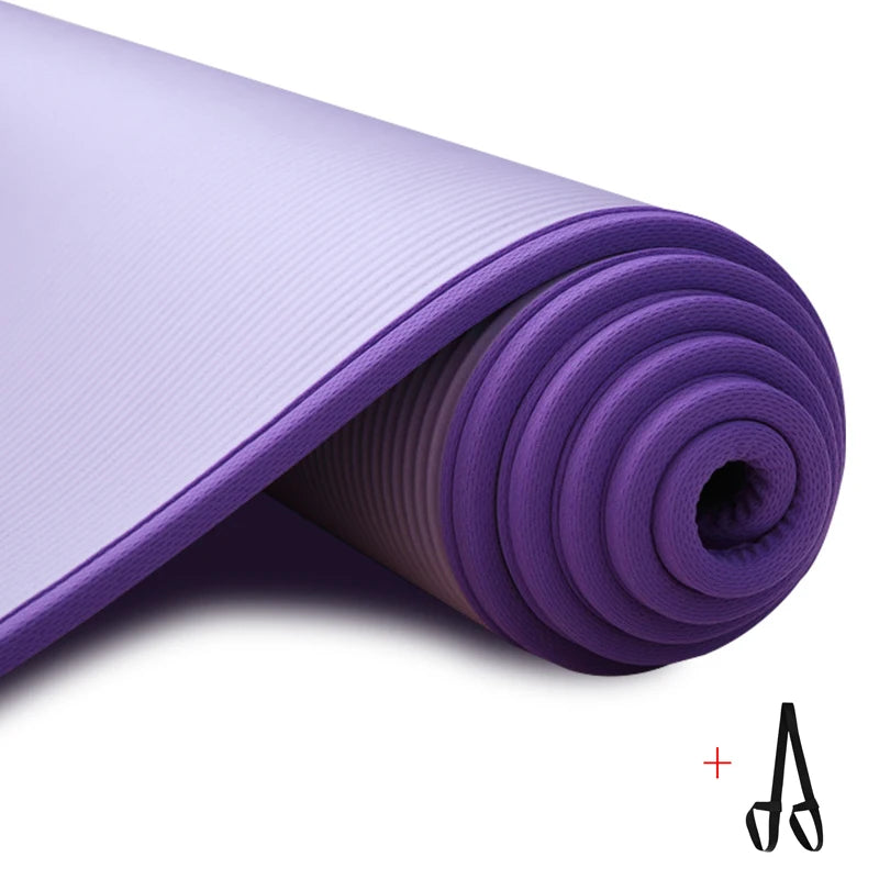 Komfortabel 10mm Yogamatte med Bærebenk