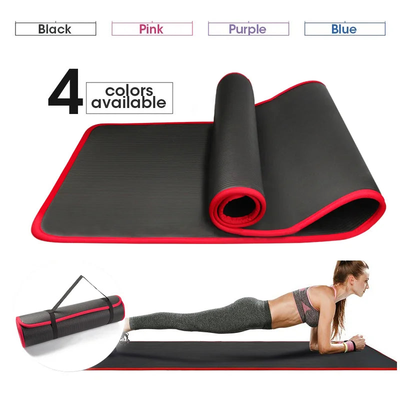 Komfortabel 10mm Yogamatte med Bærebenk