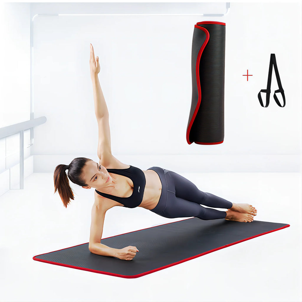 Komfortabel 10mm Yogamatte med Bærebenk