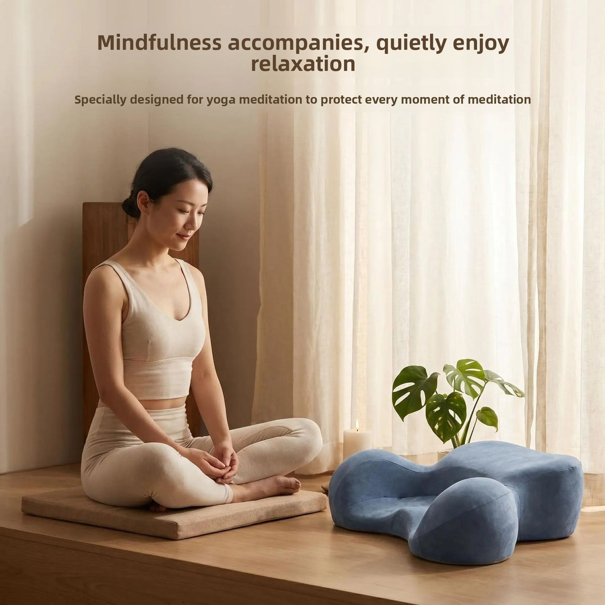 Ergonomisk Memory Foam Zafu Meditasjonspute