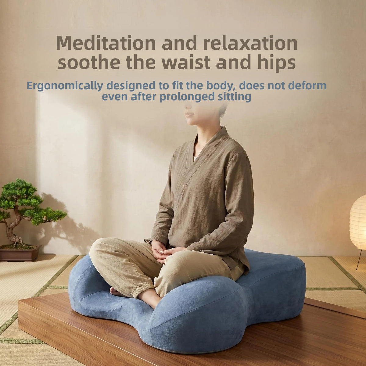 Ergonomisk Memory Foam Zafu Meditasjonspute