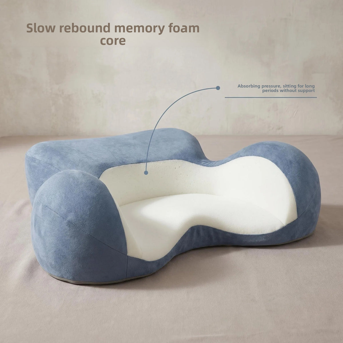 Ergonomisk Memory Foam Zafu Meditasjonspute