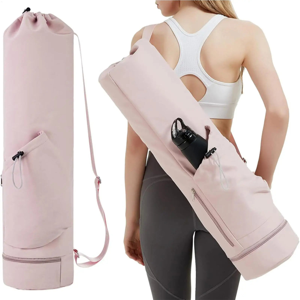 Vanntett Yogabag med Flaskelomme