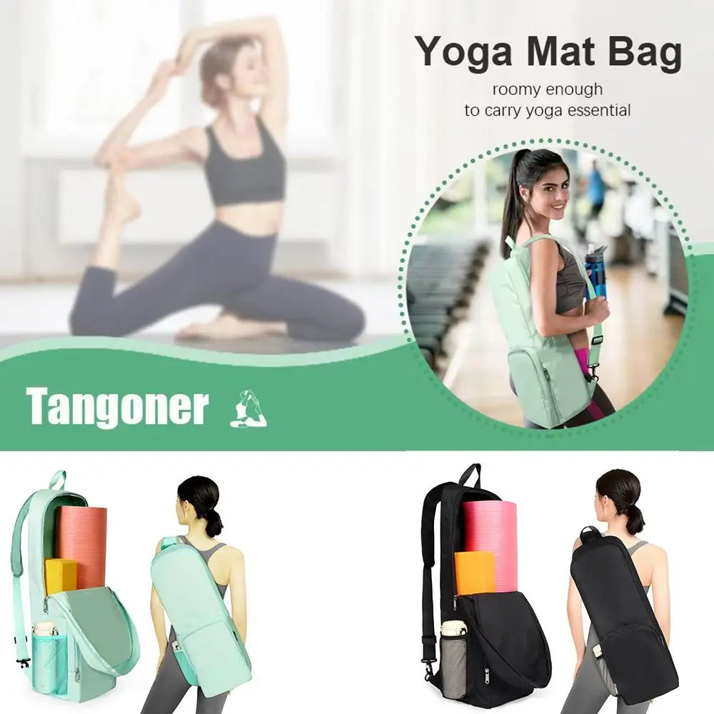 Lettvekt Vanntett Yogamattebag med Sidelomme