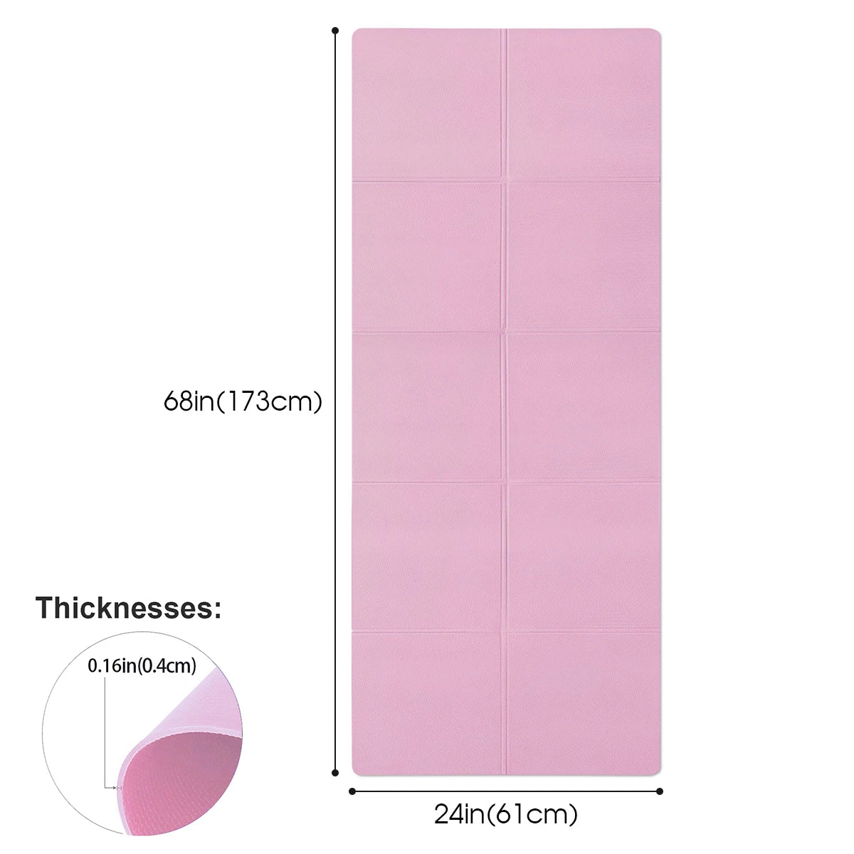 Klassisk EVA Yogamatte (4mm)