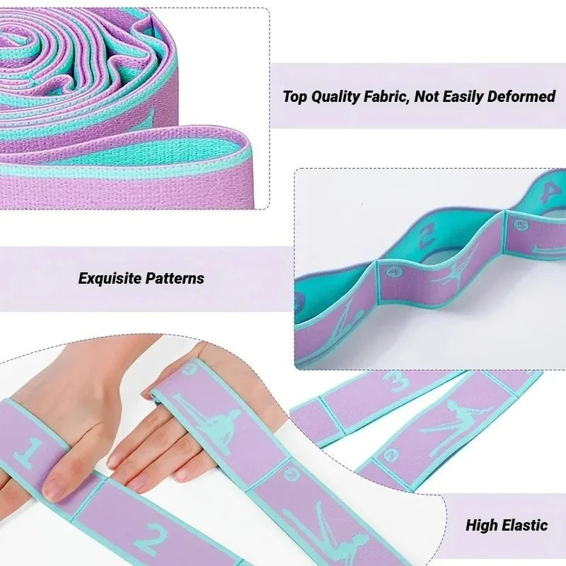 Elastisk Tøyebånd for Yoga & Pilates