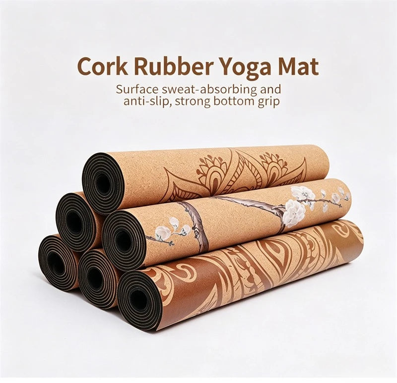 Naturgummi & Kork Yogamatte (5mm)
