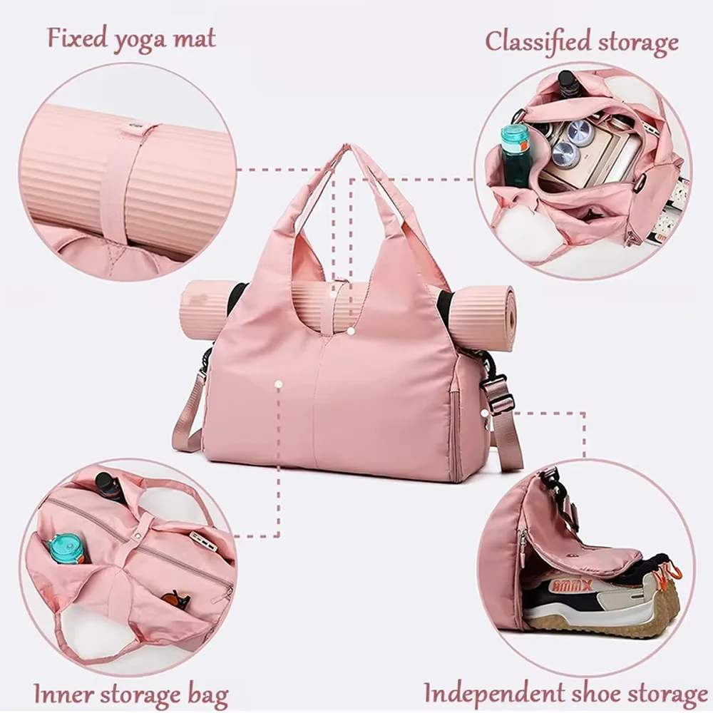Elegant & Romslig Yogamattesekk i Nylon