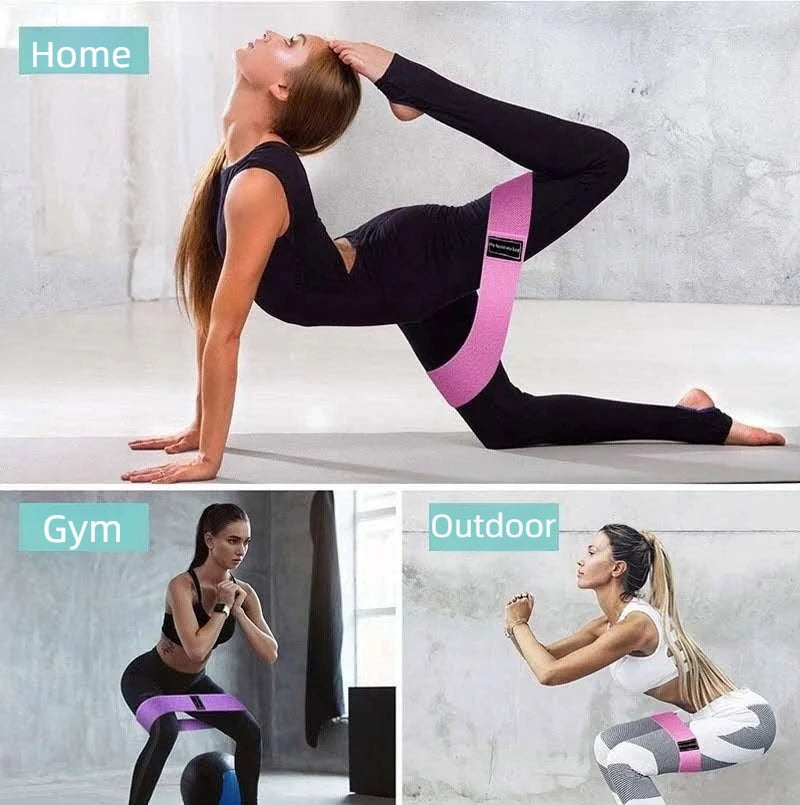 Elastisk Trenings- og Tøyebånd for Yoga