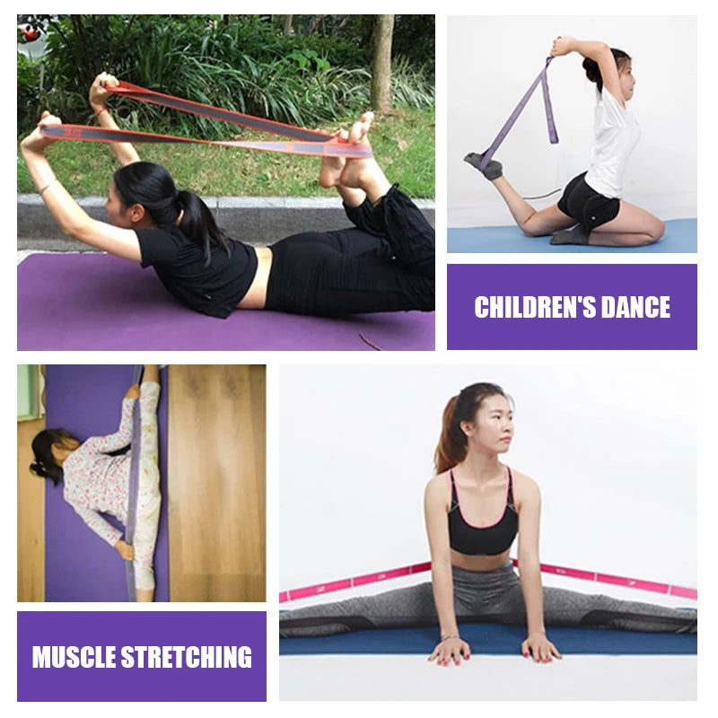 Flerseksjons Elastisk Yogabelte