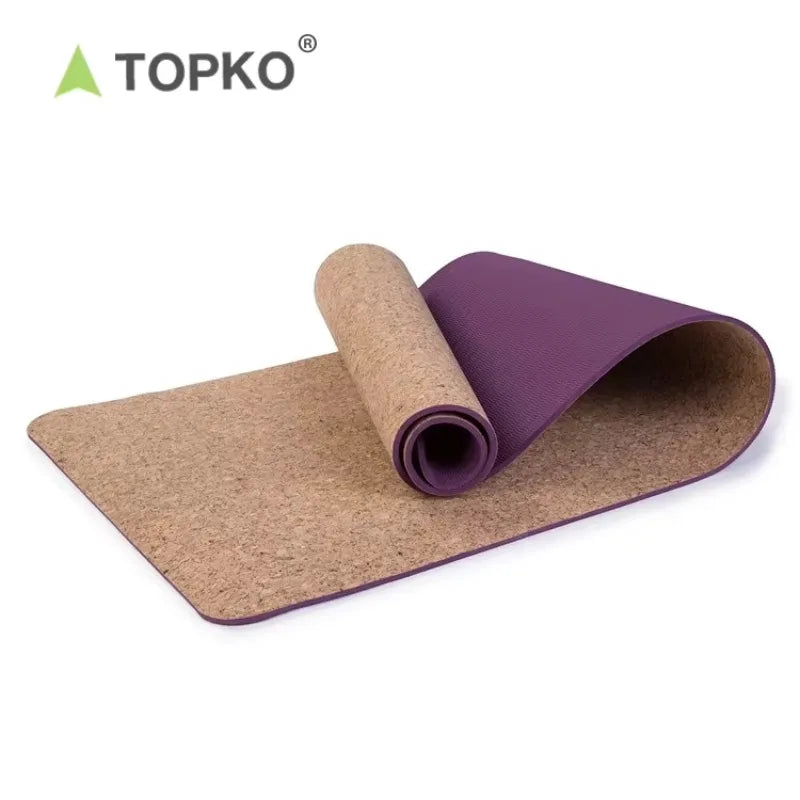 Klassisk Kork & TPE Yogamatte (5mm)