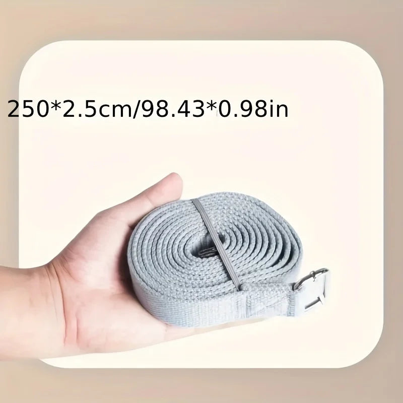 Slitesterkt Yogabelte med Metallspenne (250 cm)