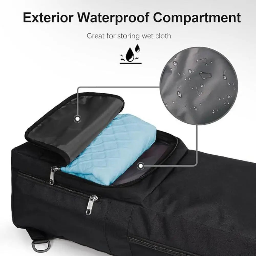 Lettvekt Vanntett Yogamattebag med Sidelomme