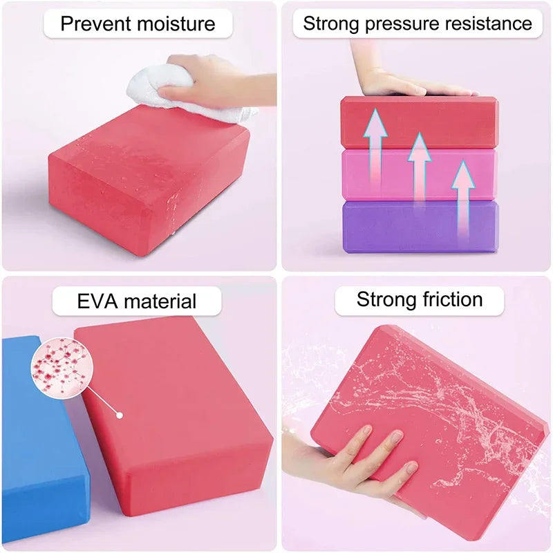 Robust EVA Yogablokk for Hjemmetrening