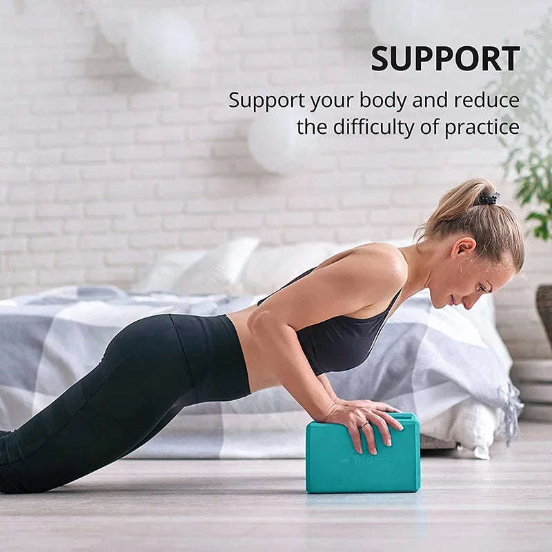 Robust EVA Yogablokk for Hjemmetrening