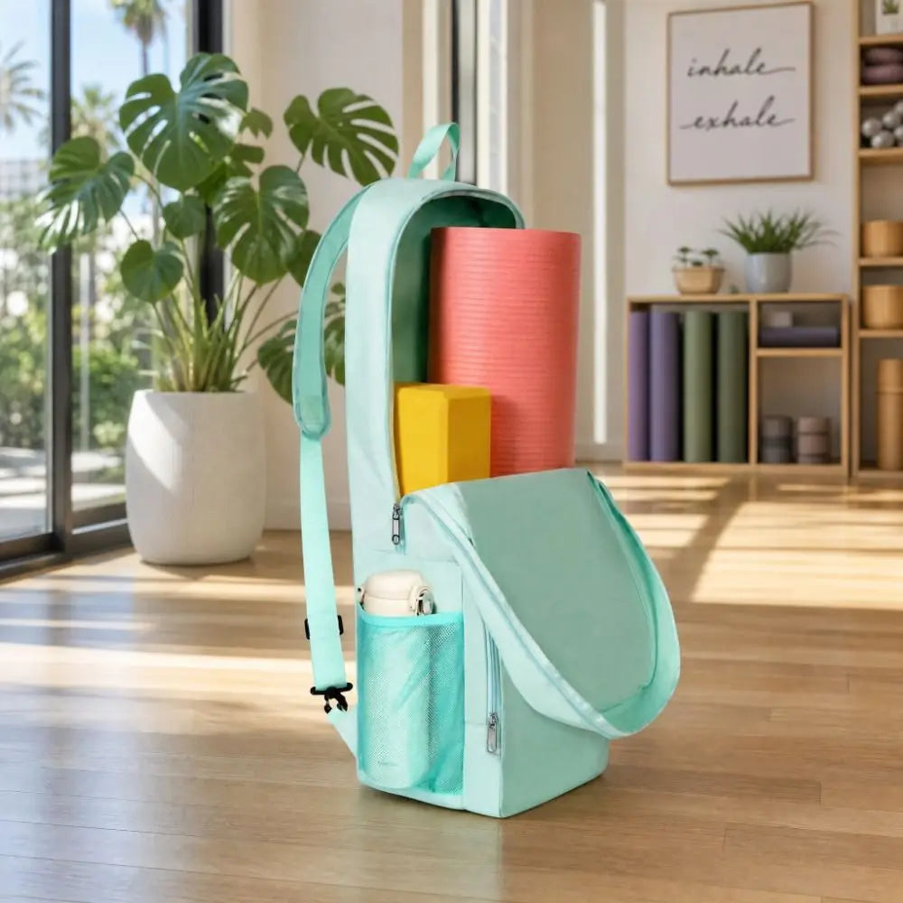 Lettvekt Vanntett Yogamattebag med Sidelomme
