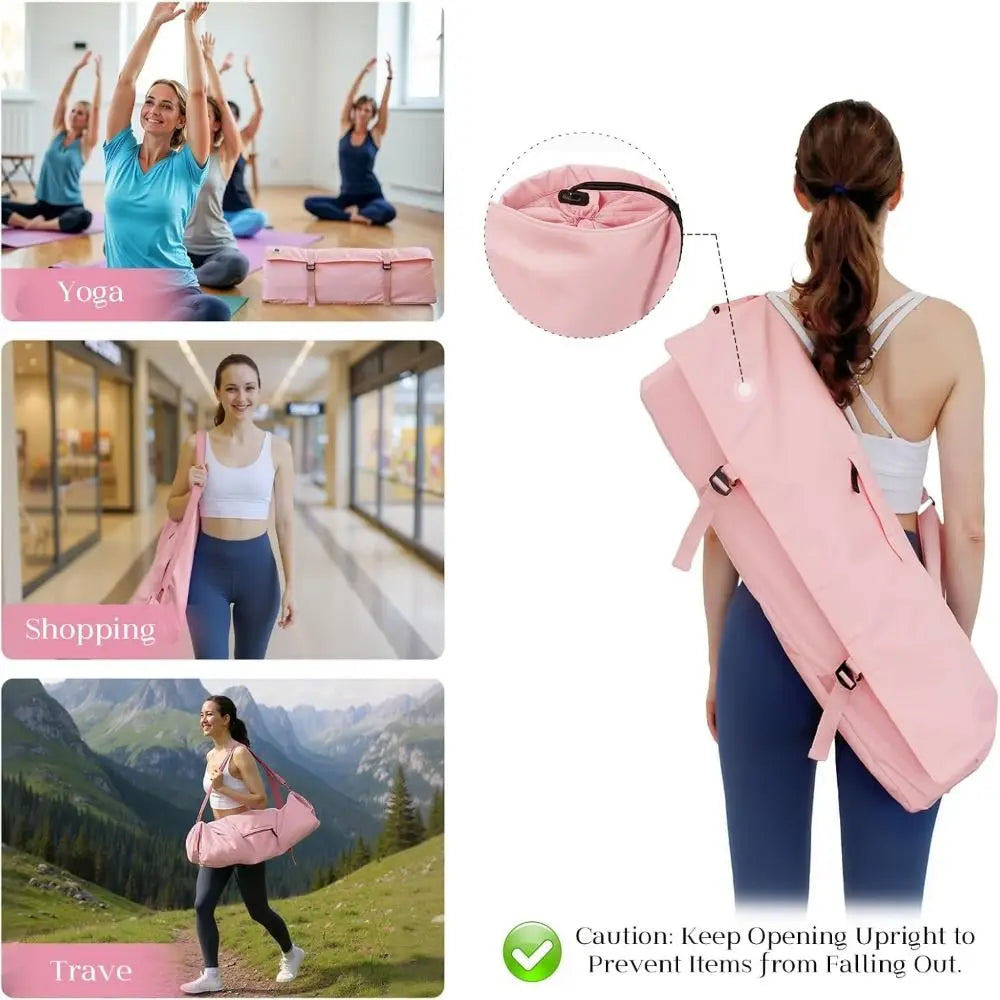 Slitesterk Yogamattebag med Nettinglomme