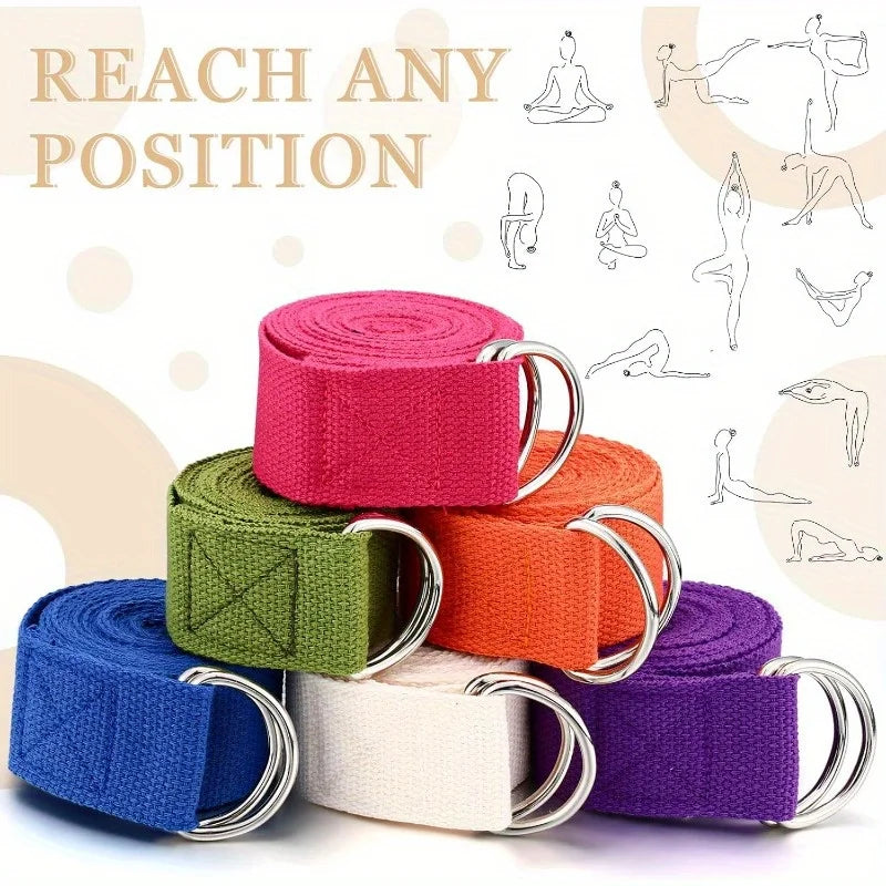 Klassisk Bomull Yogabelte 183 cm