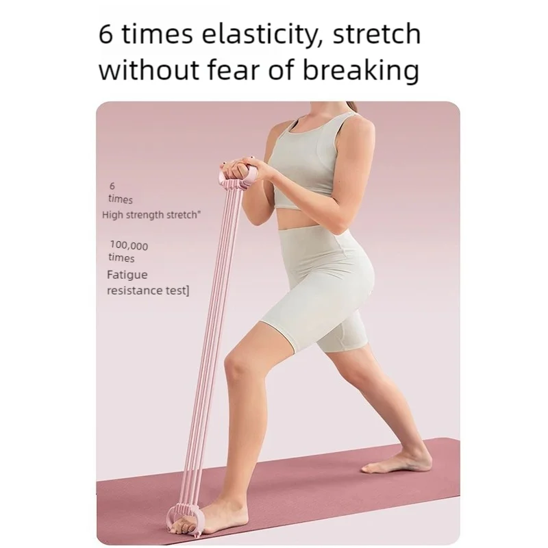 6-Stroppere Justerbart Yogabelte for Skulder & Rygg