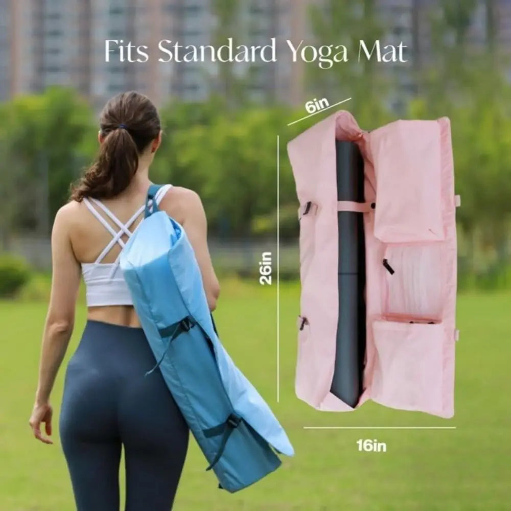 Slitesterk Yogamattebag med Nettinglomme