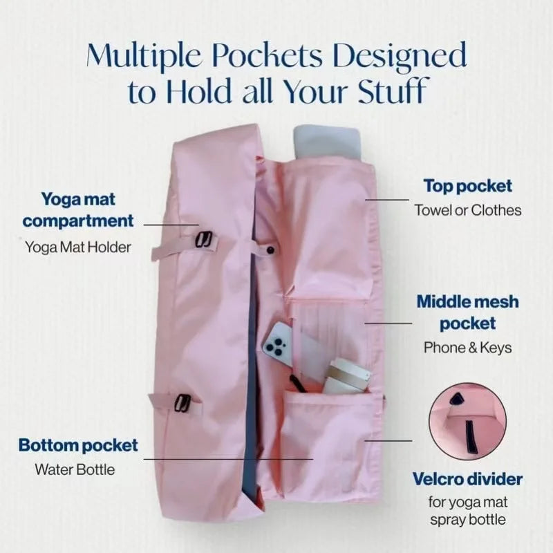 Yogamattesekk med Flere Lommer for Yoga & Pilates