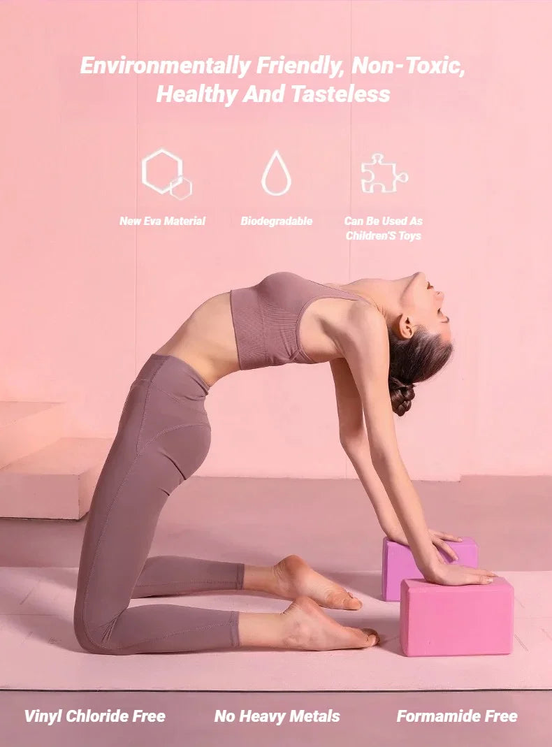 2-Pakning Yogablokker i Skum
