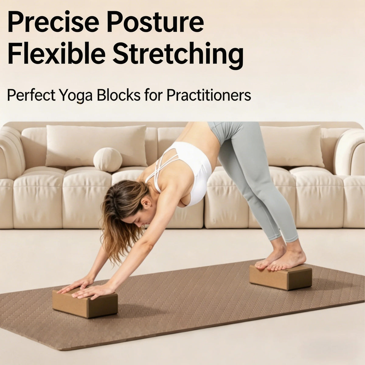 Sklisikker Premium EVA Yogablokk (60° Hardhet)