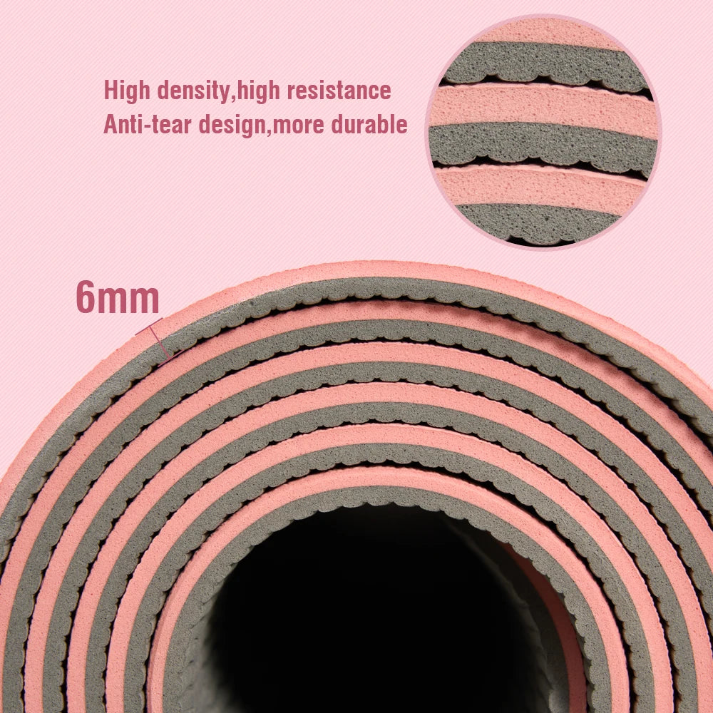 Miljøvennlig TPE Yogamatte (183x57 cm)