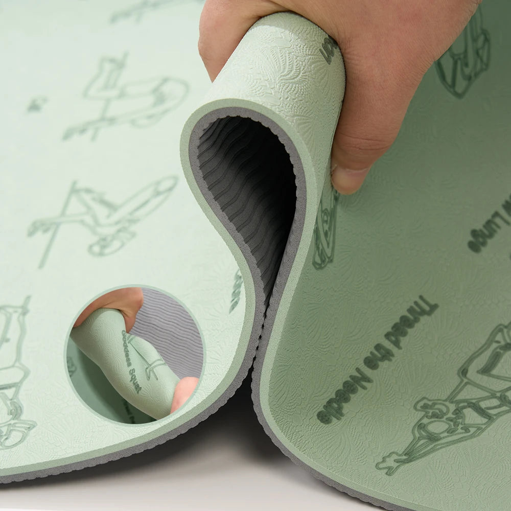 Miljøvennlig TPE Yogamatte (183x57 cm)