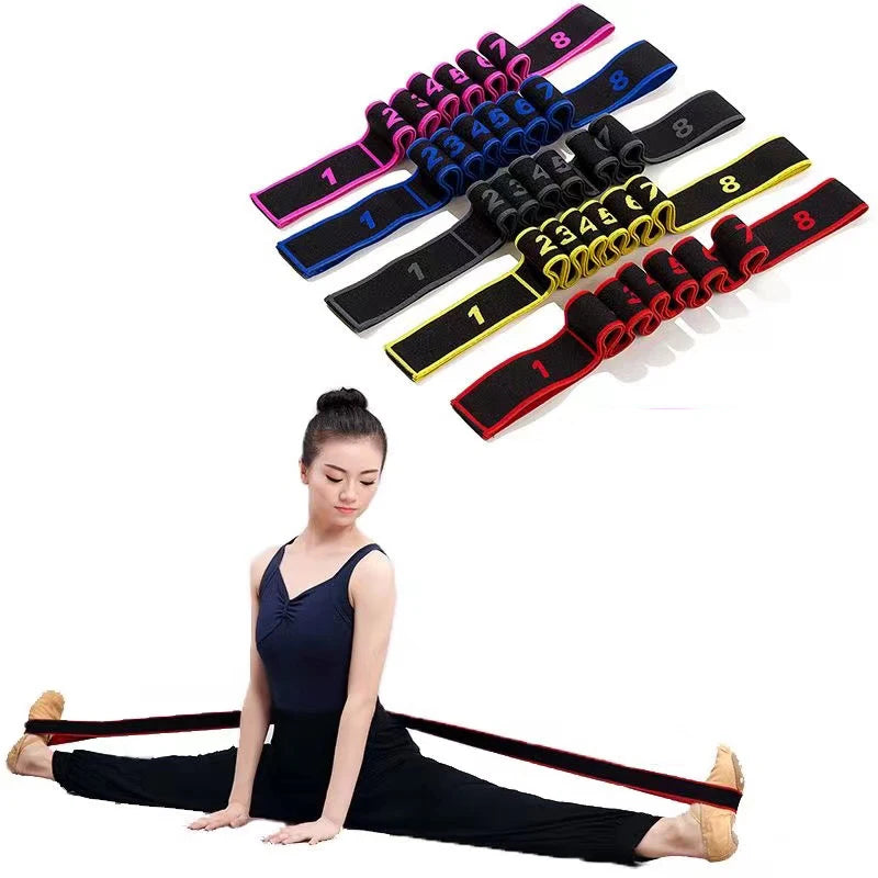 8-Seksjoners Elastisk Yogabelte