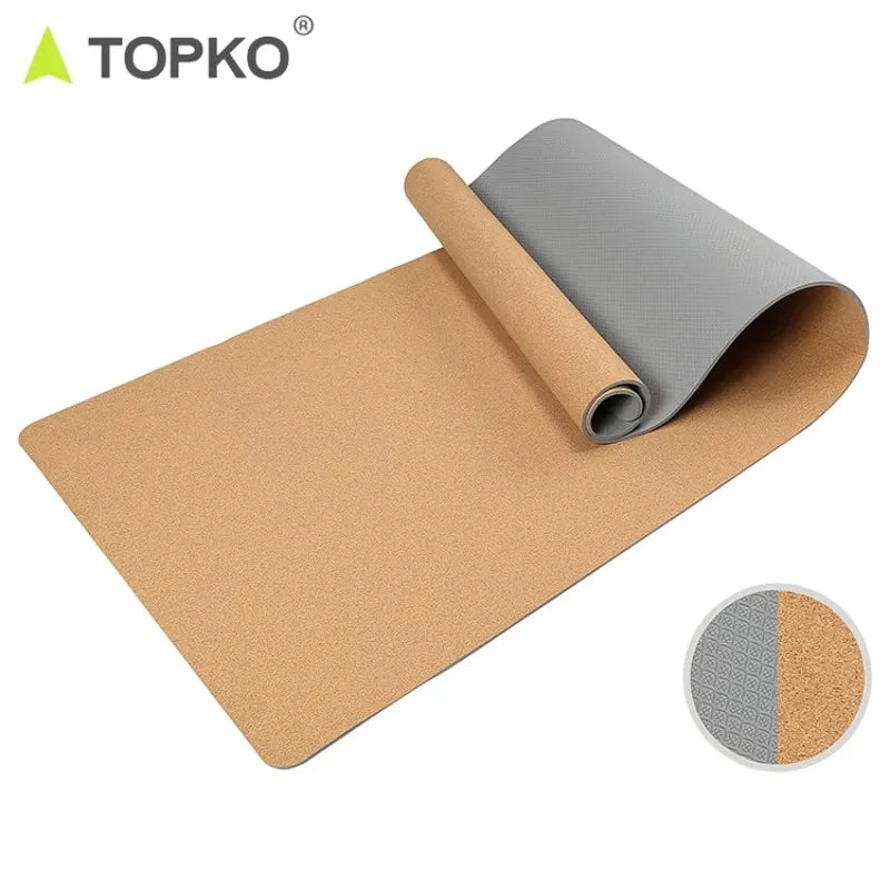 Klassisk Kork & TPE Yogamatte (5mm)