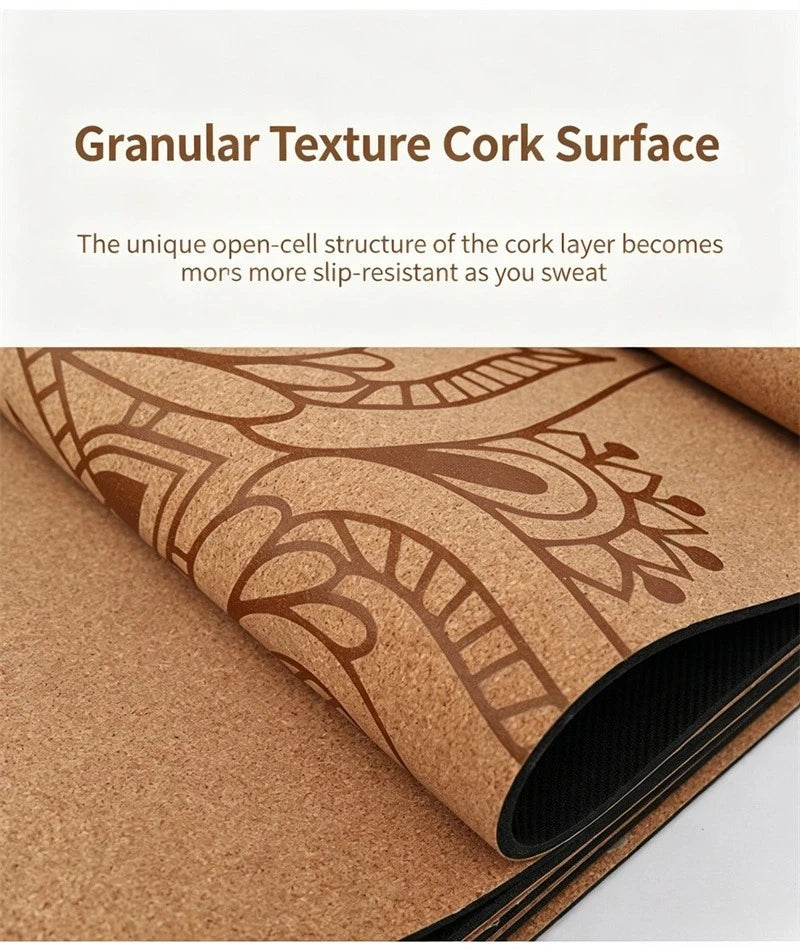 Naturgummi & Kork Yogamatte (5mm)
