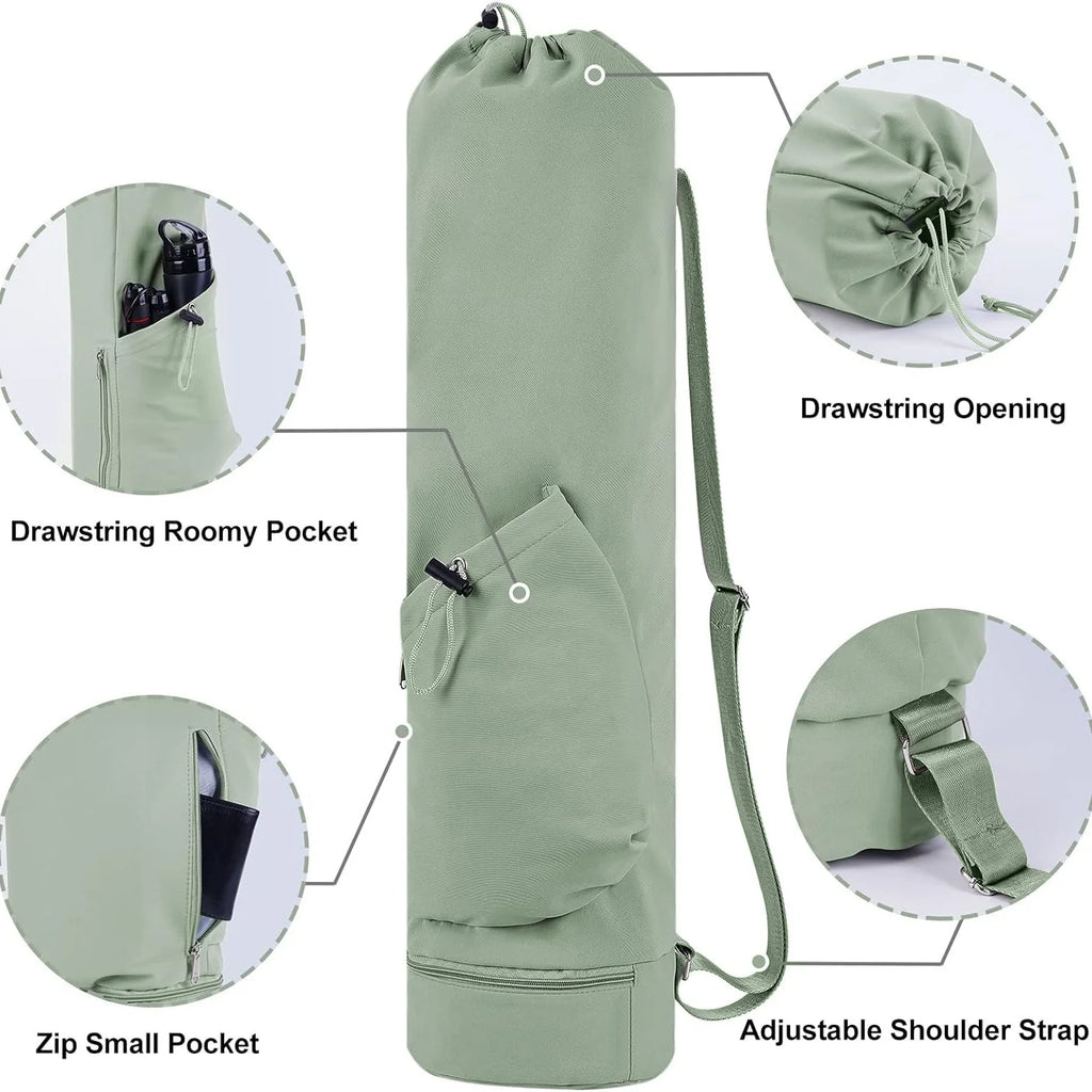 Romslig Yogamattebag med Ekstralommer