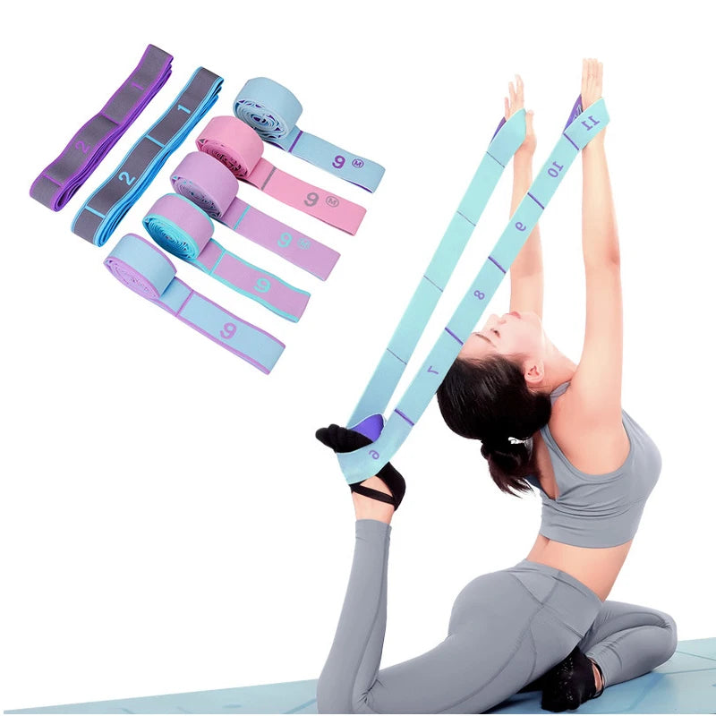 Flerseksjons Elastisk Yogabelte