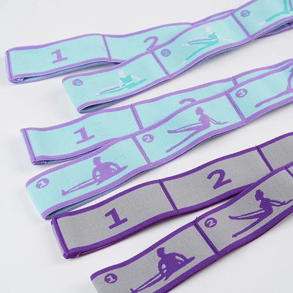 Elastisk Yogabelte med Flerløkkesystem