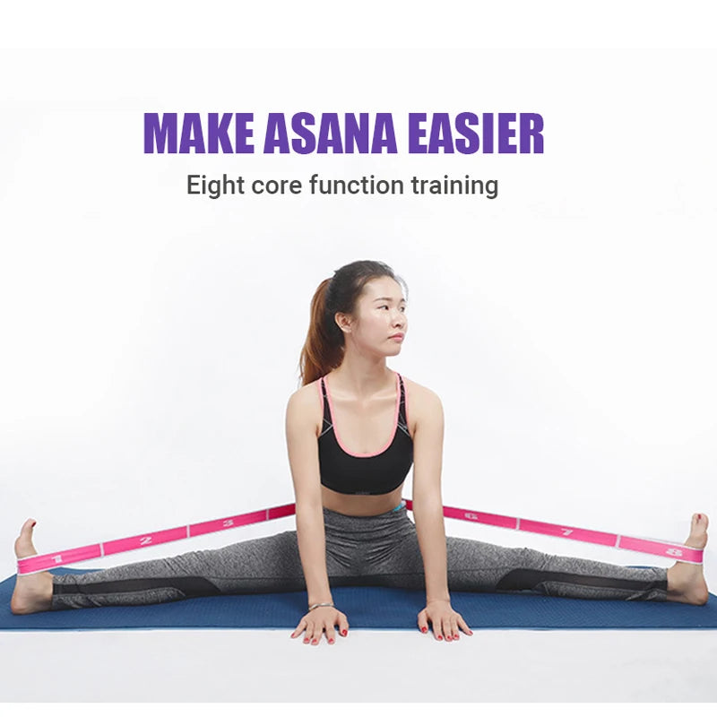Flerseksjons Elastisk Yogabelte