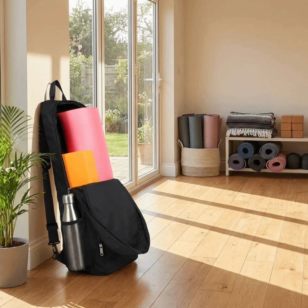 Lettvekt Vanntett Yogamattebag med Sidelomme