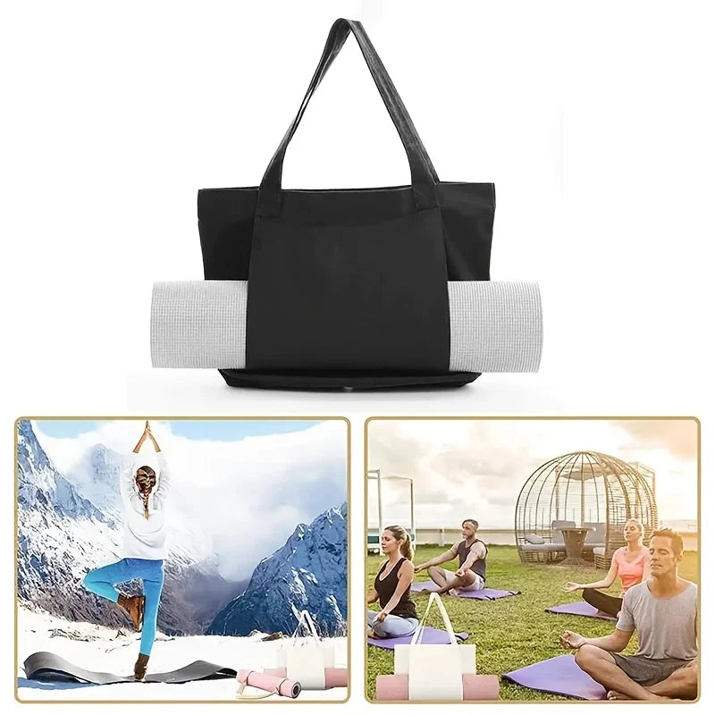 Klassisk Kanvas Yogabag / Nettingveske