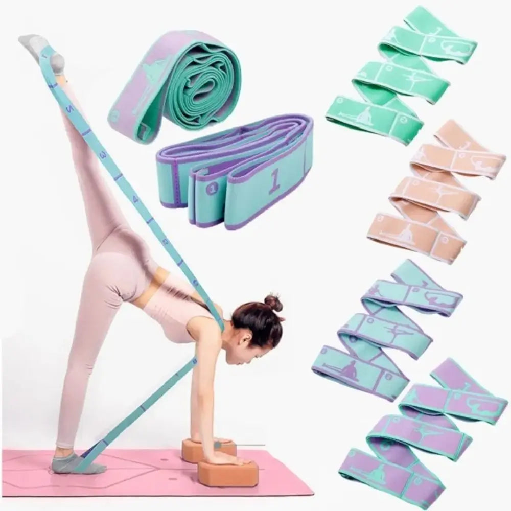 Elastisk Yogabelte med Flerløkkesystem