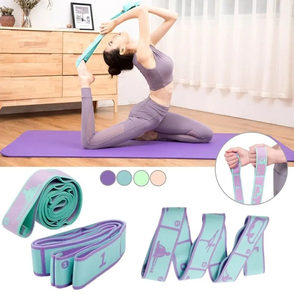 Elastisk Yogabelte med Flerløkkesystem