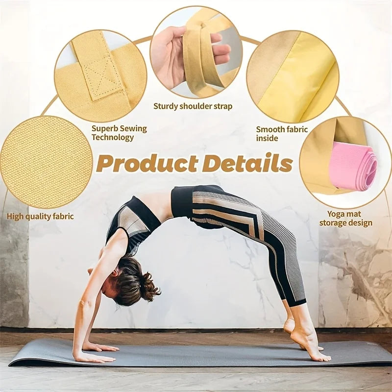 Klassisk Kanvas Yogabag / Nettingveske