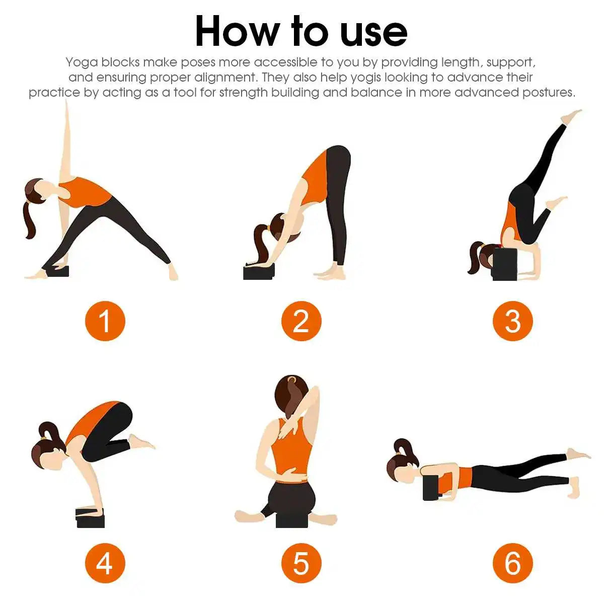 Premium Yogablokk i Høy-Tetthet Skum