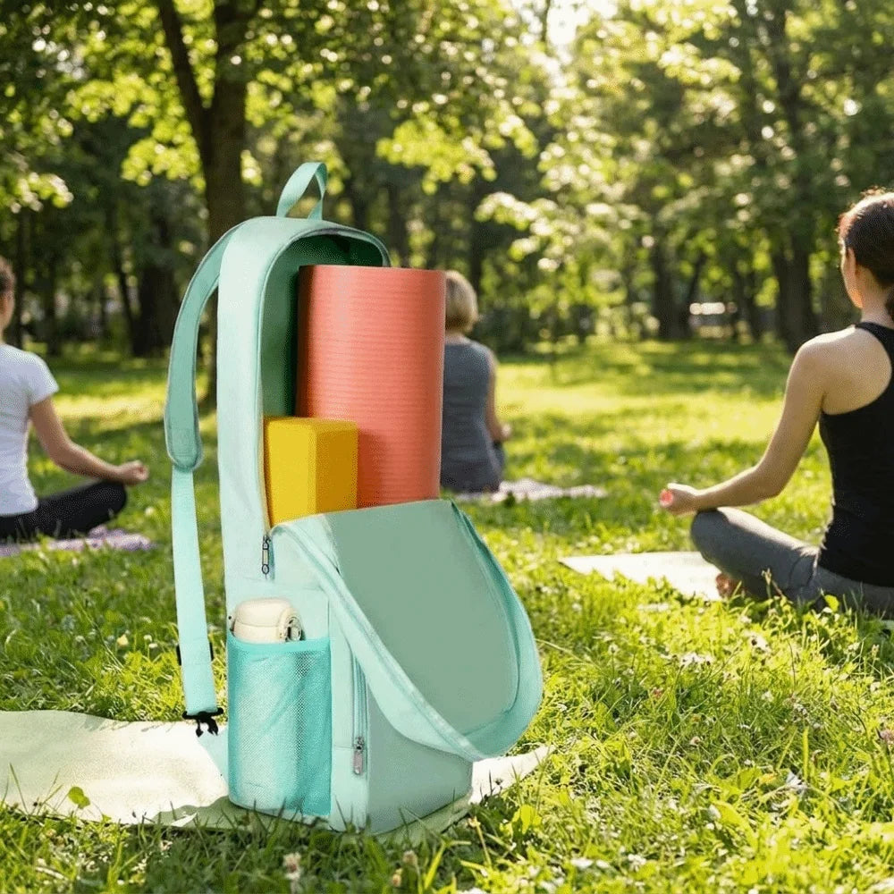 Lettvekt Vanntett Yogamattebag med Sidelomme