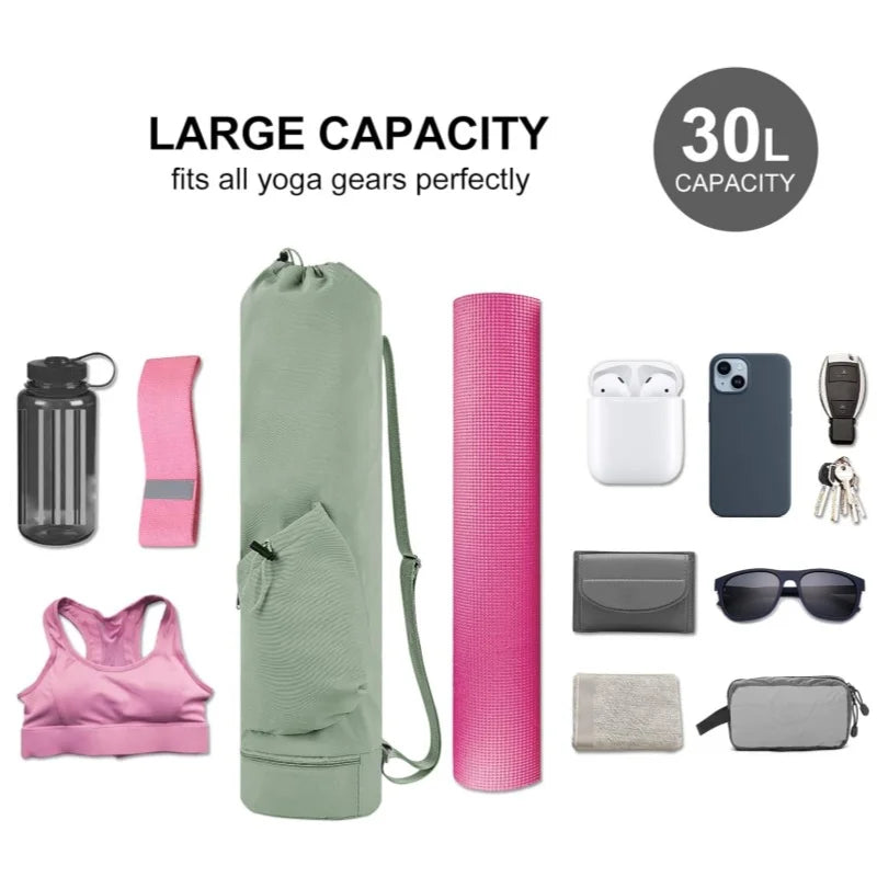 Romslig Yogamattebag med Ekstralommer