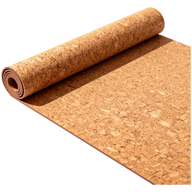 Mønstret Kork Yogamatte (5mm, 183 cm)