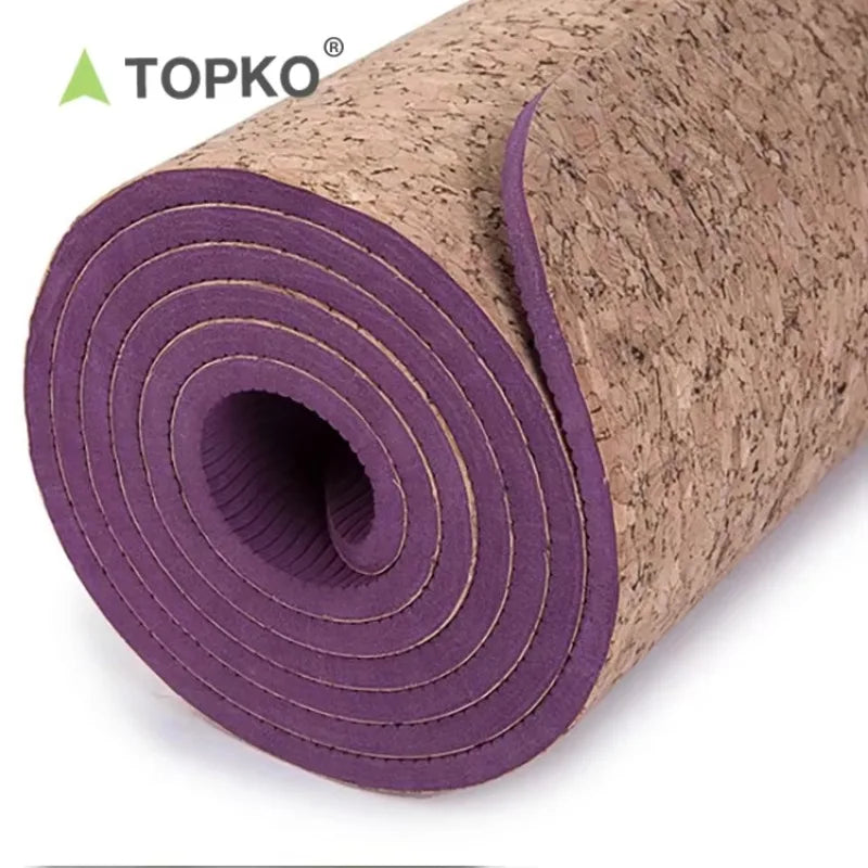 Klassisk Kork & TPE Yogamatte (5mm)