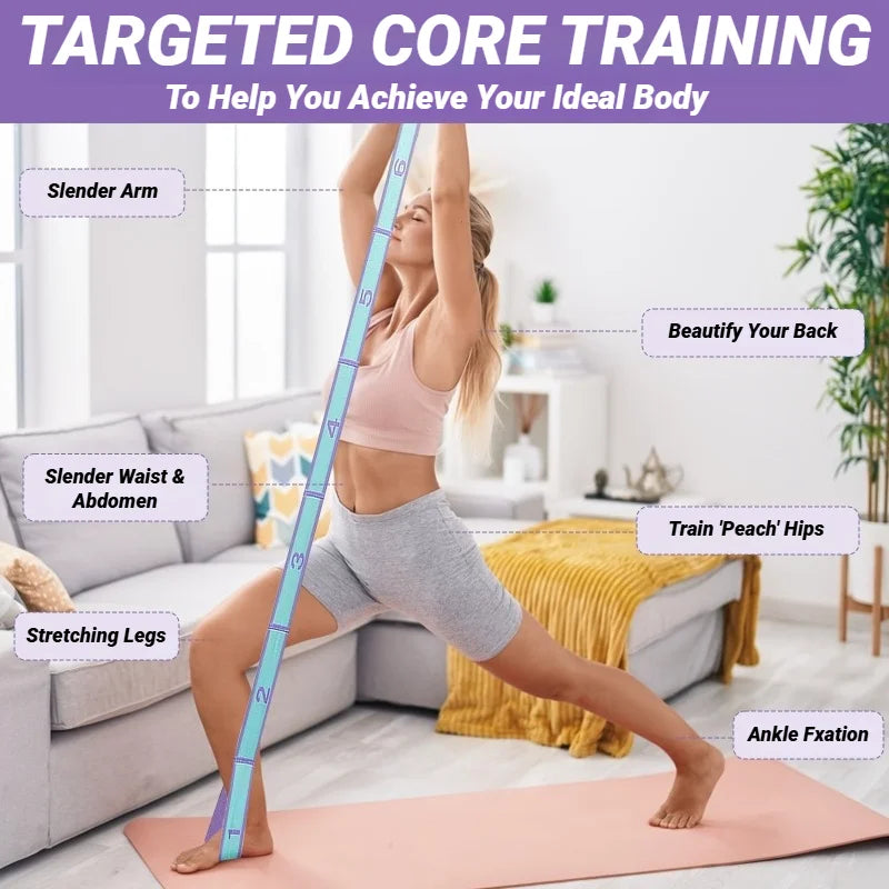 Elastisk Tøyebånd for Yoga & Pilates