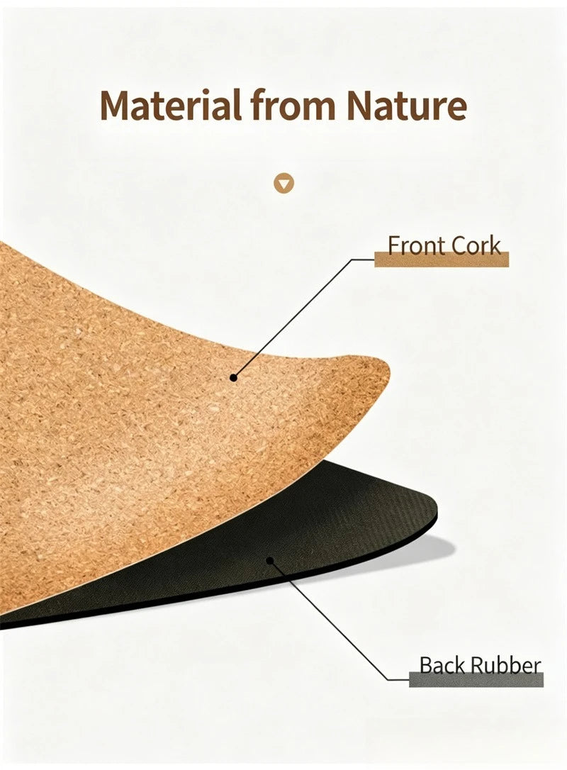 Naturgummi & Kork Yogamatte (5mm)