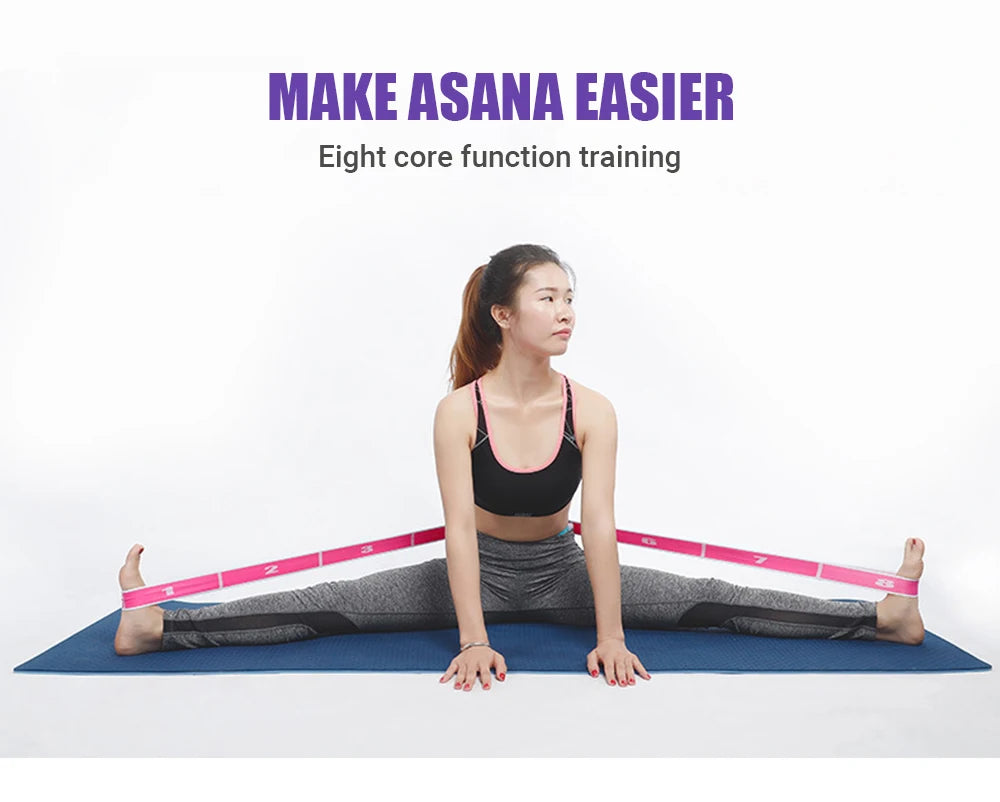 Flerseksjons Elastisk Yogabelte